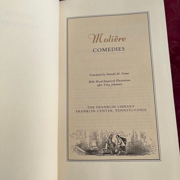 1985 Vintage Book: Comedies by Molière, The Franklin Library - Picture 5 of 10